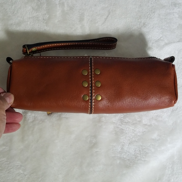 Patricia Nash Handbags - Patricia Nash Brown Cylindrical Cosmetics Case